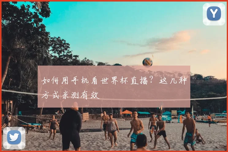 如何用手机看世界杯直播?这几种方式亲测有效